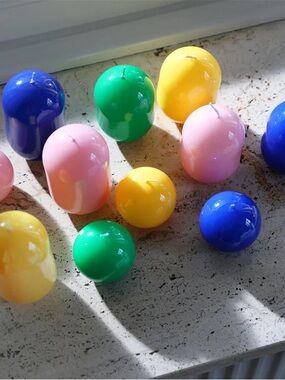 Colorful Candle Blob Set - Blue and Green